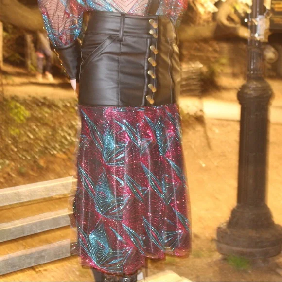 ROTTMAN NYC ‘Dazzling Revenge’ Midi Skirt - Picture 5 of 7